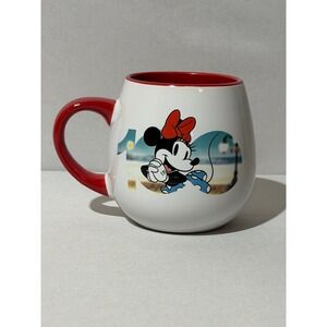 Disney 100 Minnie Mouse Anniversary Mug Zrike Brands Red White Ceramic Cup